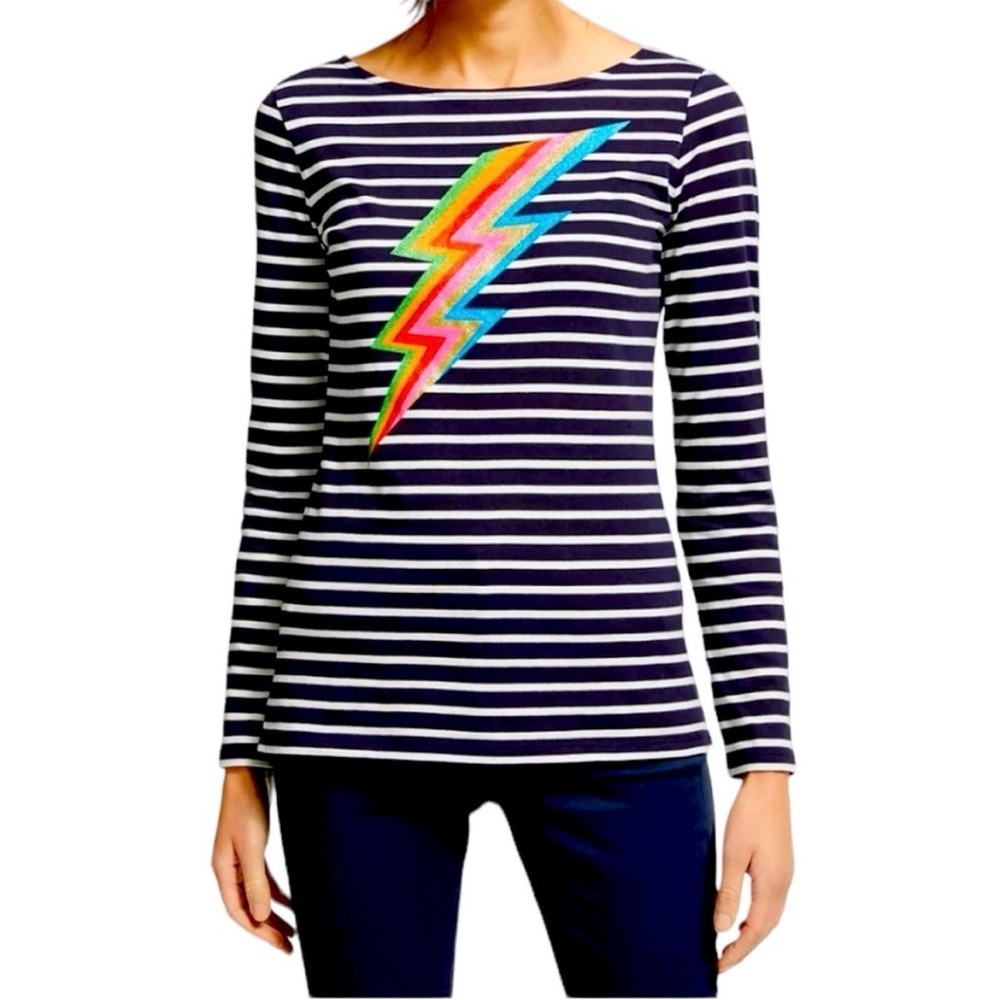 Boden Breton Lightning Bolt Striped Shirt
